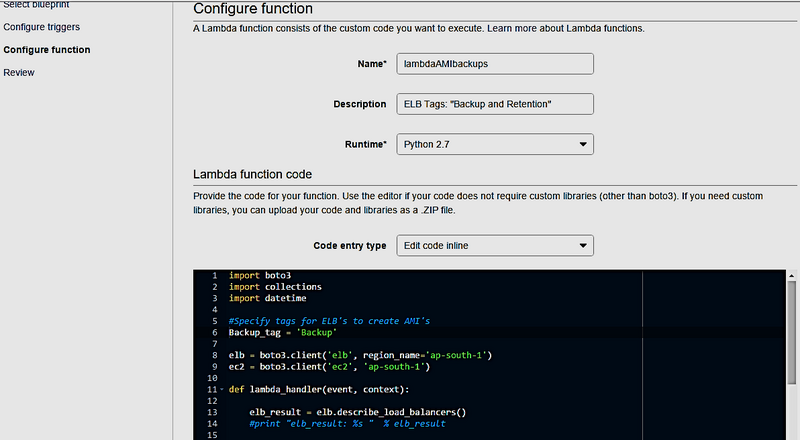 Configure Function
